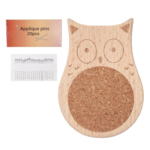 Nadelkissen zum Nähen, Nadelkissen - Pins und Nähkissen für niedliche Tiere aus Holz mit 20 Stiften, Materialien für tragbares Bastelzubehör für das Nähen von Stickerei zu ma Nadelkissen zum Nähen, Nadelkissen - Pins und Nähkissen für niedliche Tiere aus Holz mit 20 Stiften, Materialien für tragbares Bastelzubehör für das Nähen von Stickerei zu ma von Generic
