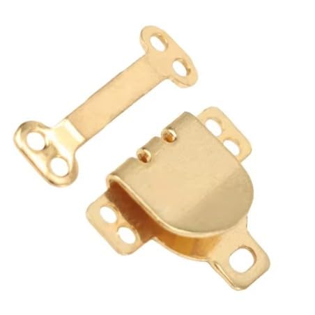 Nähhaken und Ösenverschluss für Hosen, Kleidung, Rock, Kleid, BH-Verschlüsse, Nähen, DIY, Handwerk, 10 Sets pro Packung (Gold) von Generic