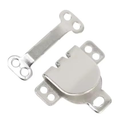 Nähhaken und Ösenverschluss für Hosen, Kleidung, Rock, Kleid, BH-Verschlüsse, Nähen, DIY, Handwerk, 10 Sets pro Packung (Silber) von Generic