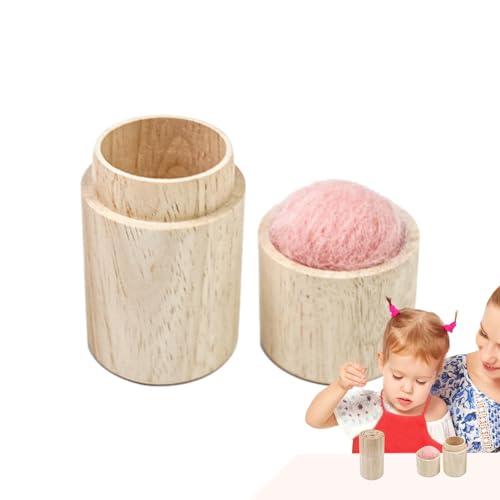 Nähkissen | Nähmaschine Nadelkissen Tragbare Nähbox Werkzeuge | Holz Nadel Aufbewahrungsbox und Deckel, Pin Kissen für Quilten Handwerk Nähkissen | Nähmaschine Nadelkissen Tragbare Nähbox Werkzeuge | Holz Nadel Aufbewahrungsbox und Deckel, Pin Kissen für Quilten Handwerk von Generic