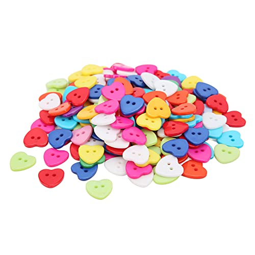 Nähknöpfe, Herzförmige Knöpfe 2 Löcher -Knöpfe 200pcs Nähknöpfe 15mm Harzpraktische Kleidungszubehör für den Haushalt Nähknöpfe, Herzförmige Knöpfe 2 Löcher -Knöpfe 200pcs Nähknöpfe 15mm Harzpraktische Kleidungszubehör für den Haushalt von Generic