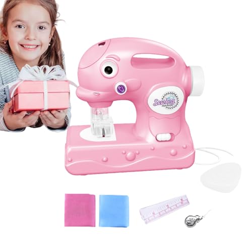 Nähmaschinenspielzeug – Nähmaschine für kleine Nähmaschine für Erwachsene und | tragbare Nähmaschine, batteriebetrieben, Simulationsspiel von Generic