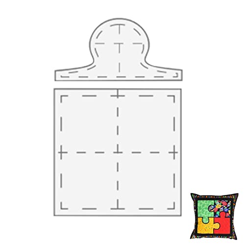 Nähschablone für Heimgestaltung, lineare Quilt-Schablone, Quilt-Schablonen, Quilt-Handwerksvorlagen, 2D-Puzzle-Lineal Nähschablone für Heimgestaltung, lineare Quilt-Schablone, Quilt-Schablonen, Quilt-Handwerksvorlagen, 2D-Puzzle-Lineal von Generic