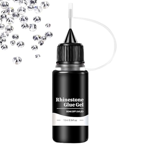 Nagel -Edelsteinkleber - Klarer UV/LED -Strassklebgel für Nägel | Langlebiger, schnell trocknender Klebstoff, perfekt für Edelsteine, Juwelen, Perlen und 3D-Nagelkunst, geeignet für natürliche Nägel, Nagel -Edelsteinkleber - Klarer UV/LED -Strassklebgel für Nägel | Langlebiger, schnell trocknender Klebstoff, perfekt für Edelsteine, Juwelen, Perlen und 3D-Nagelkunst, geeignet für natürliche Nägel, von Generic