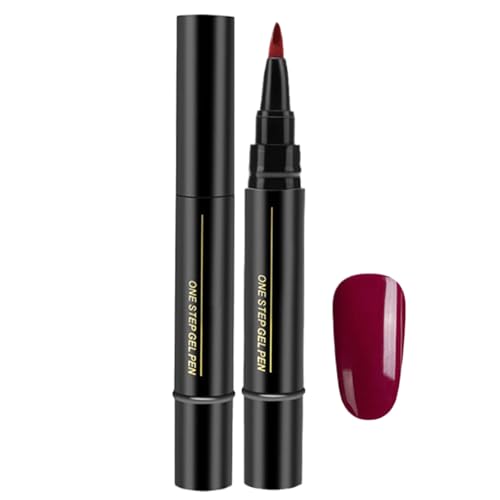 Nagellack Stift - Nagellack-Werkzeug, Kreativer Design-Marker | Schnelltrocknender Gelstift, Fingerspitzen-Farbstift, Nagelfärbemarker für Frauen, Fill von Generic