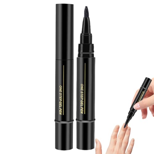 Nagellack Stift - Nagellack-Werkzeug, Kreativer Design-Marker | Schnelltrocknender Gelstift, Fingerspitzen-Farbstift, Nagelfärbemarker für Frauen, Fill von Generic