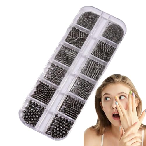 Nagelperlen, Nagel-Edelsteine für Nagelkunst, Nageldiamanten, Kristall-Nagelschmuck, 3D-gemischte Größen, Maniküre, Silber, Gold, Charm, -Perlen für Schmuckherstellung, Handwerk, Dekoration von Generic