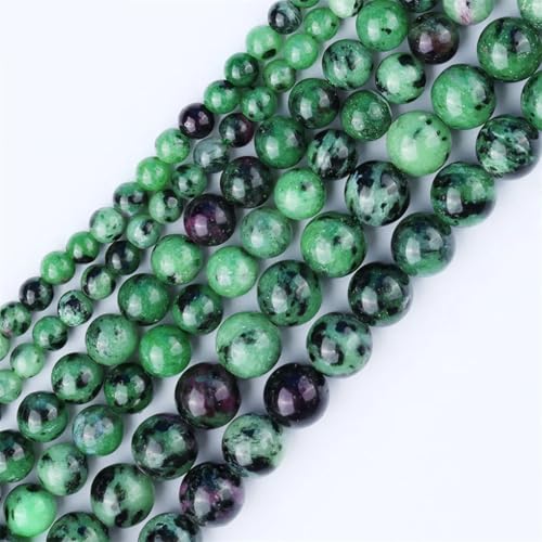 Natürliche Epidot lose Edelsteinperlen für Schmuckherstellung, Armband, DIY, ES EN8, 4 mm (85–90 Stück) von Generic