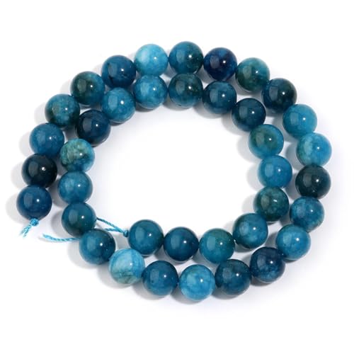 Natürliche Steinperlen, rund, lose Abstandshalter, Perlen für selbstgemachte Armbänder, Charms, Schmuckherstellung, Perlen, 10 mm, 35 Stück von Generic