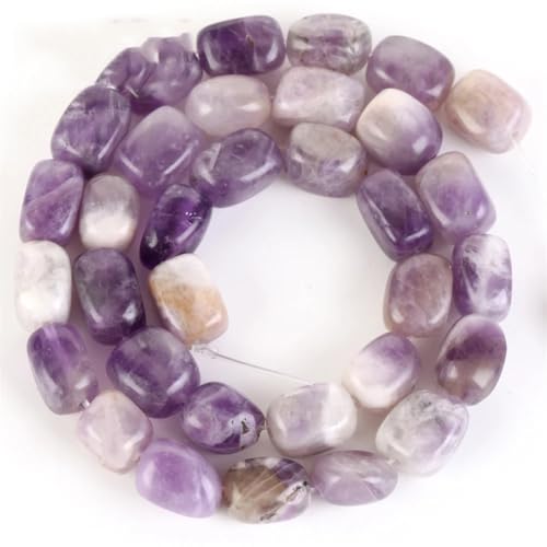 Naturstein-Achat-Jaspis-Lapislazuli-Perlen, rechteckige Perlen für Halskette, Armband, Schmuckherstellung, Amethyst, 8 x 12 mm, ca. 32 Stück Naturstein-Achat-Jaspis-Lapislazuli-Perlen, rechteckige Perlen für Halskette, Armband, Schmuckherstellung, Amethyst, 8 x 12 mm, ca. 32 Stück von Generic