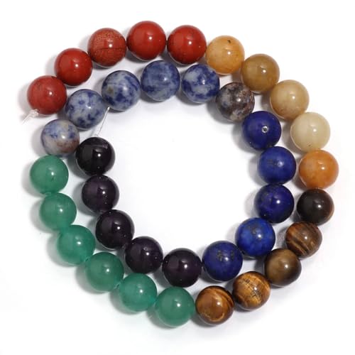 Natursteinperlen, rund, lose Perlen für Schmuckherstellung, DIY, Halsketten, Armbänder, Zubehör, 10 mm, 35 Stück, 35 Stück Natursteinperlen, rund, lose Perlen für Schmuckherstellung, DIY, Halsketten, Armbänder, Zubehör, 10 mm, 35 Stück, 35 Stück von Generic