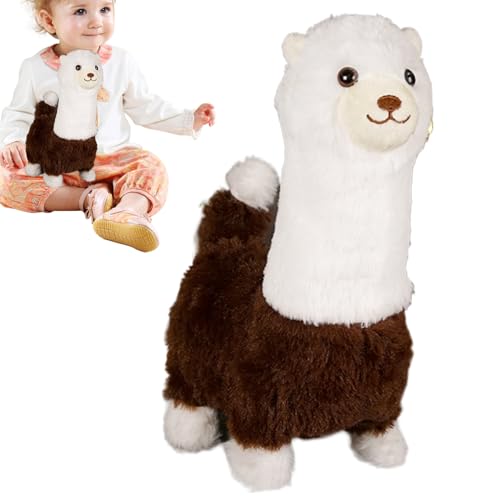 Nette gefüllte Tiere - Alpaka -Spielzeug, bellendes Geräusch - weicher Plüschstoff, entzückendes Design | Animal Doll für jugendliche Mädchen, Kinderzimmer Begleiter, Autositz Kuckler, Geschenkgebrauc Nette gefüllte Tiere - Alpaka -Spielzeug, bellendes Geräusch - weicher Plüschstoff, entzückendes Design | Animal Doll für jugendliche Mädchen, Kinderzimmer Begleiter, Autositz Kuckler, Geschenkgebrauc von Generic