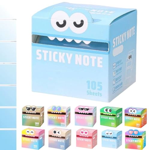 Nettes Monstermuster Kleber Note, 2025 neue 105 Blätter/Roll Fun Pastel Pull-out Memo-Pads, zufällige Farbe Easy Niedliche Sticky-Noten für Lehrer und Schüler E Nettes Monstermuster Kleber Note, 2025 neue 105 Blätter/Roll Fun Pastel Pull-out Memo-Pads, zufällige Farbe Easy Niedliche Sticky-Noten für Lehrer und Schüler E von Generic