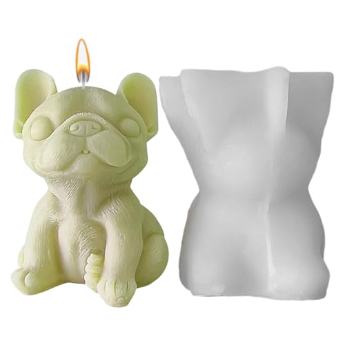 Niedliche Kerzenformen, Hundekerzenform | Bulldogge Antihaft-Silikonformen | Mehrzweck-Kerzenform, niedliche Gießform für Epoxidharz, Kuchen, Schokolade, Süßigkeiten Niedliche Kerzenformen, Hundekerzenform | Bulldogge Antihaft-Silikonformen | Mehrzweck-Kerzenform, niedliche Gießform für Epoxidharz, Kuchen, Schokolade, Süßigkeiten von Generic