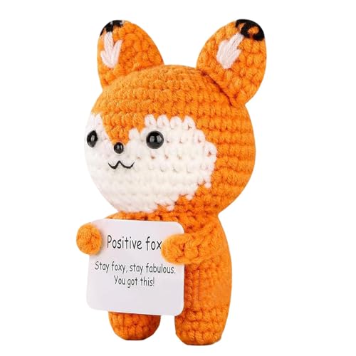 Niedliche Woll-Strickpuppe - Häkeltier mit emotionaler Unterstützung | Positive Tier-Woll-Strickpuppe, Emotionale Unterstützung, Geschenk, winzige positive Tierhäkeln für Freunde, Familie, Kollegen Niedliche Woll-Strickpuppe - Häkeltier mit emotionaler Unterstützung | Positive Tier-Woll-Strickpuppe, Emotionale Unterstützung, Geschenk, winzige positive Tierhäkeln für Freunde, Familie, Kollegen von Generic