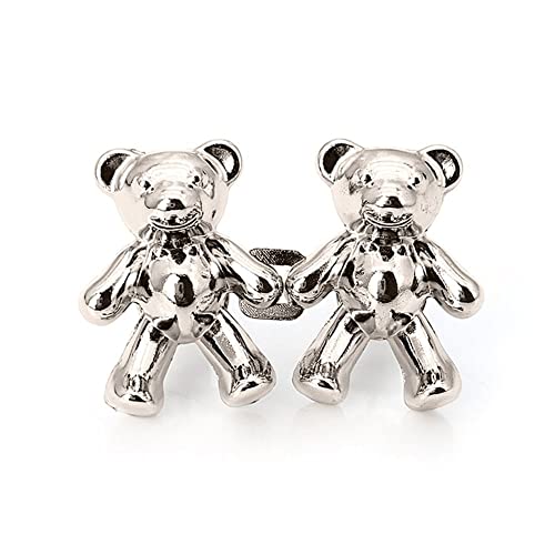 Niedlicher Bär ohne Nähen Taillen-Knopf, Taillen-Knopf, Bären-Jeans-Metallknopf, verstellbare Taille von Generic