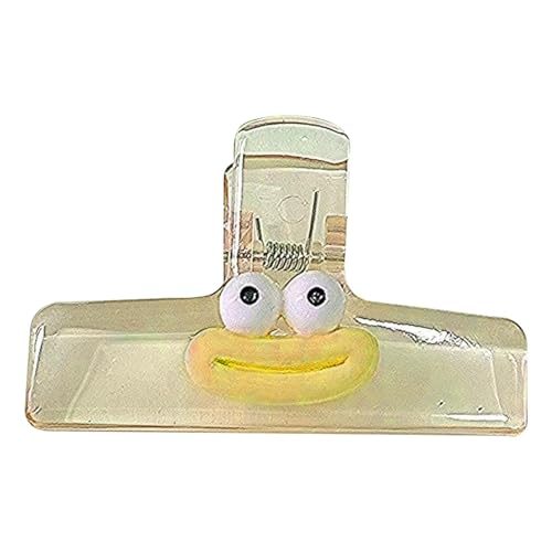 Niedlicher Buchbinderclip, Büroklammern, lustiger Lesezeichenordner, Acryl-Wurstmund-Datei-Clips, multifunktional, transparent für Studenten von Generic