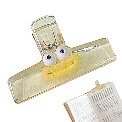 Niedlicher Ordner-Clip, Büroklammern, Büroklammern für Aktenordner | Die Aktenordner-Design-Datei aus Acryl verkürzt transparent multifunktional für von Generic