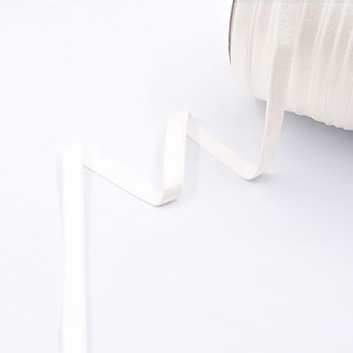Nine Looms Elastikband, Elastikband, Schulterband, Unterwäsche, Dessous, DIY, Nähen, Besatz, glänzendes Nylon, BH-Träger zum Nähen, hohe Elastizität (2Y, gebrochenes Weiß) von Generic