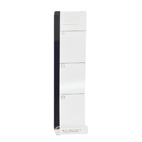 Notizblock, Acryl-Computerbildschirmhalter, seitlich montiert, transparenter Nachrichten-Organizer, klebriges Schreibtischzubehör für Telefonaufgaben Gwy489 (Silver, 30x8x3cm) von Generic