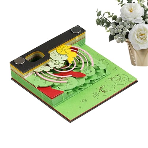 Notizblock-Kalender, Haftnotizblock, ästhetische Haftnotizen für den Arbeitsplatz, mit Präsentationsbox, ästhetischer Kalender, Notizblock, Kunstwerk-Ornament für Notizblock-Kalender, Haftnotizblock, ästhetische Haftnotizen für den Arbeitsplatz, mit Präsentationsbox, ästhetischer Kalender, Notizblock, Kunstwerk-Ornament für von Generic