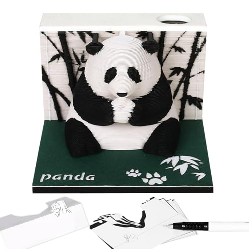 Notizblock Panda | Notizblock | Notizblock aus Karton Panda Sticky Notes | Notizblock mit weihnachtlicher Papierschnitzerei | Abreißplaner, dekorative Kunstnotizen für den Desktop der Vitrine Notizblock Panda | Notizblock | Notizblock aus Karton Panda Sticky Notes | Notizblock mit weihnachtlicher Papierschnitzerei | Abreißplaner, dekorative Kunstnotizen für den Desktop der Vitrine von Generic