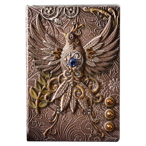 Notizblock aus Leder, handgefertigt – Notizbuch aus geprägtem Leder – Reisetagebuch und Notizbücher, Notizbuch aus Leder im Vintage-Stil, mit Lesezeichen, Geschenk für Männer und Frauen Notizblock aus Leder, handgefertigt – Notizbuch aus geprägtem Leder – Reisetagebuch und Notizbücher, Notizbuch aus Leder im Vintage-Stil, mit Lesezeichen, Geschenk für Männer und Frauen von Generic