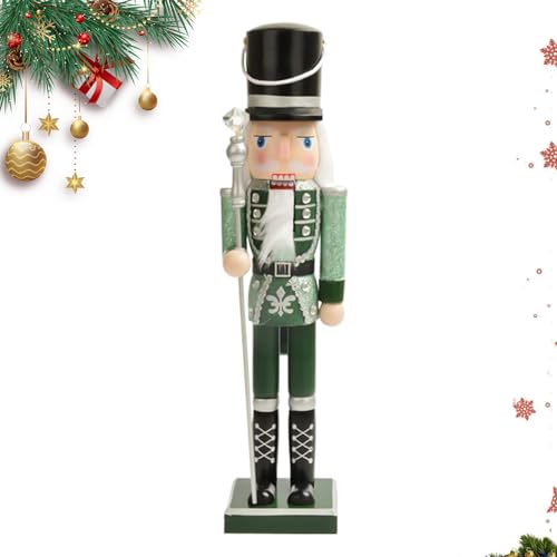 Nussknacker Figuren aus Holz – Nussknacker-Figur Weihnachten Partys, festliche Figur für Büro, , Fensterbank, Tisch, Eingangsbereich, Kommode Nussknacker Figuren aus Holz – Nussknacker-Figur Weihnachten Partys, festliche Figur für Büro, , Fensterbank, Tisch, Eingangsbereich, Kommode von Generic