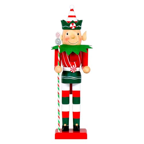 Nussknacker Weihnachten – Feiertags-Nussknacker-Schreibtisch-Dekoration, 38,1 cm, Holz-Sammelstücke für Kamin, Party, Kaminsims, Tischdekoration, Schreibtisch, Weihnachten, Heimdekoration Nussknacker Weihnachten – Feiertags-Nussknacker-Schreibtisch-Dekoration, 38,1 cm, Holz-Sammelstücke für Kamin, Party, Kaminsims, Tischdekoration, Schreibtisch, Weihnachten, Heimdekoration von Generic