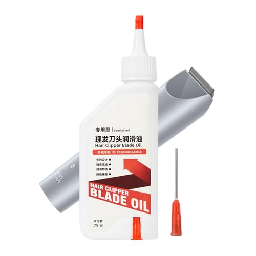 Öl für Haarmaschinen, verlängertes Schmieröl für Haarschneidemaschine, 75 ml, Schmiermittel, Rostschutz, Flüssigkeit, Schere für Herren, Bartpflege, Garage von Generic