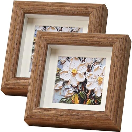Ölmalerei Stick Mini Bilderrahmen Holz Retro -fotorahmen Kinderkunstwerk Gemontiertes Quadratisches Rahmen Aquarell Malerei Dekoration Ölmalerei Stick Mini Bilderrahmen Holz Retro -fotorahmen Kinderkunstwerk Gemontiertes Quadratisches Rahmen Aquarell Malerei Dekoration von Generic