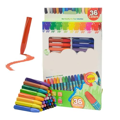 Ölpastelle für Künstler,Weiche Ölpastelle - Sechseckige Kunst Pastellkreide | 36 verschiedene Farben Lebendige Mischbare Buntstifte Sticks Zeichenbedarf für Erwachsene, Anfänger und Kinn Ölpastelle für Künstler,Weiche Ölpastelle - Sechseckige Kunst Pastellkreide | 36 verschiedene Farben Lebendige Mischbare Buntstifte Sticks Zeichenbedarf für Erwachsene, Anfänger und Kinn von Generic