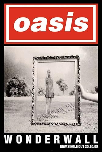 Oasis Wonderwall Vintage Poster Rockband Musik Heavy Metal Foto Wandkunst Poster A4 von Generic