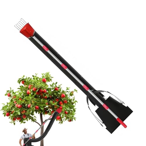 Obstgravierer, Obstsammlerstab, Auffangstab 13 Fuß in der Länge verstellbar | Orangen-Sammelwerkzeug verstellbar mit Ernte und Tasche für Obstgravierer, Obstsammlerstab, Auffangstab 13 Fuß in der Länge verstellbar | Orangen-Sammelwerkzeug verstellbar mit Ernte und Tasche für von Generic
