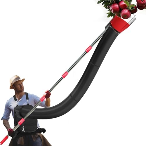 Obstkralle, Obstpflücker mit verstellbarer Länge, Obstpflücker, Obstpflücker mit Trichter und Werkzeug für Beutelpfosten, von Generic