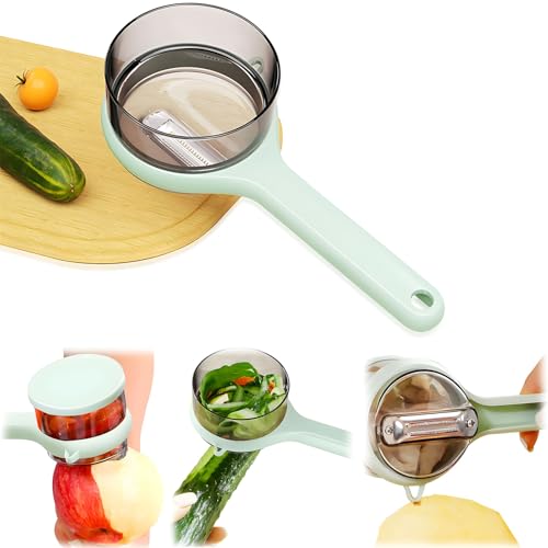 Apfel & Birnenschäler mit Aufbewahrungsbox Manueller Obst- & Gemüseschäler - Geeignet für Äpfel, Birnen, Kartoffeln, Papaya, Mango, Gurke, Rettich Apfel & Birnenschäler mit Aufbewahrungsbox Manueller Obst- & Gemüseschäler - Geeignet für Äpfel, Birnen, Kartoffeln, Papaya, Mango, Gurke, Rettich von Generic