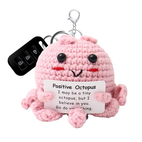 Octopus Häkeln | Craft aus weichem Strickstoff | Mini Oktopus Plüschtier mit motivierender Note und Details | Handgemachtes dekoratives Spielzeug für Freunde von Geschenken und Präsentationen Octopus Häkeln | Craft aus weichem Strickstoff | Mini Oktopus Plüschtier mit motivierender Note und Details | Handgemachtes dekoratives Spielzeug für Freunde von Geschenken und Präsentationen von Generic