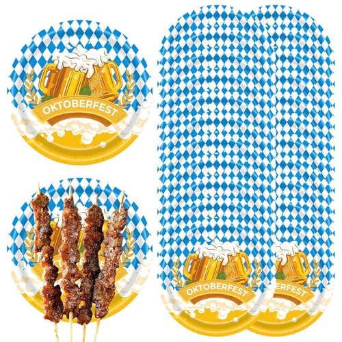 Oktoberfest Deko Set, Oktoberfest Versammlungsbedarf - Oktoberfest Geschirrset 24-teilig | Authentisches bayerisches Oktoberfest Versammlungsbedarf zum Thema O Oktoberfest Deko Set, Oktoberfest Versammlungsbedarf - Oktoberfest Geschirrset 24-teilig | Authentisches bayerisches Oktoberfest Versammlungsbedarf zum Thema O von Generic