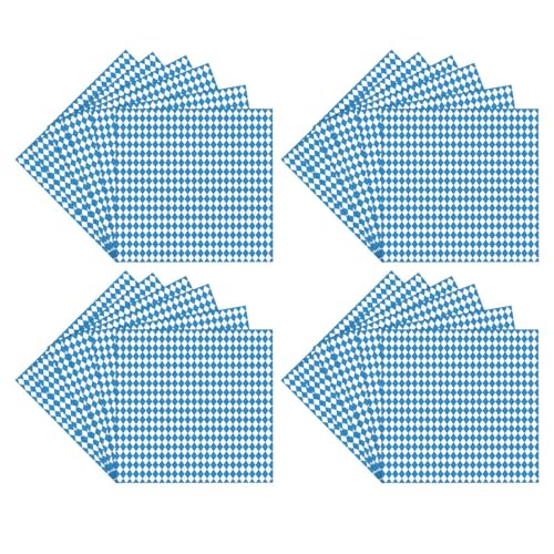 Oktoberfest Dekorationen, Oktoberfest Deko Set - 24 teilige Tischservierdekorationen - Blue And White Flag Supplies dient 24 Gästen für die Festivalversammlung der von Generic