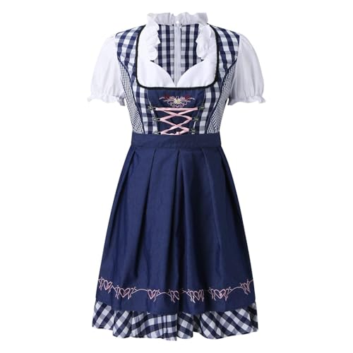 Oktoberfest Kostüm Damen - Dirndl Kariert, Bayerisches Bierfest Outfit | Deutsches Trachtenkleid Cosplay, Traditionelles Dirndl Oktoberfest, Oktoberfest Kostüm Für Bierfest Karneval Mottopartys Oktoberfest Kostüm Damen - Dirndl Kariert, Bayerisches Bierfest Outfit | Deutsches Trachtenkleid Cosplay, Traditionelles Dirndl Oktoberfest, Oktoberfest Kostüm Für Bierfest Karneval Mottopartys von Generic