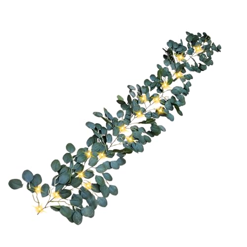 Olivenefeu, glitzernder Baum, Lichterkette, 1,8 m, 96 LEDs mit Timer, wasserdicht, künstlich, dekorativ, für Wohnzimmer, Garten, Schlafzimmer Olivenefeu, glitzernder Baum, Lichterkette, 1,8 m, 96 LEDs mit Timer, wasserdicht, künstlich, dekorativ, für Wohnzimmer, Garten, Schlafzimmer von Generic