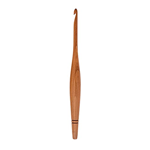 Ommi Häkelnadeln mit ergonomischem Griff | Handgefertigte 7-Zoll-Häkelnadel aus Rotholz | Stricknadel, Craft Yarn Weave | Bestes Geschenk! (Camwood, 6.5 mm) von Generic
