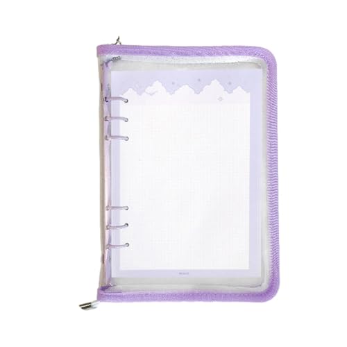 Ordner-Cover-Schutz – 6-Loch-Budgetordner mit weichem Einband, Laptop-Hülle, A5 oder A6 wasserdichter Tagebuch-Organizer für Meetings Ordner-Cover-Schutz – 6-Loch-Budgetordner mit weichem Einband, Laptop-Hülle, A5 oder A6 wasserdichter Tagebuch-Organizer für Meetings von Generic