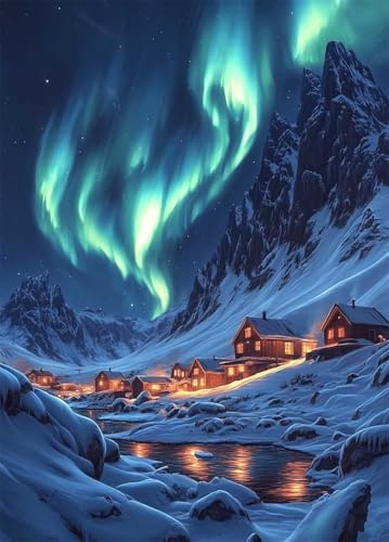 Orgel Diamond Painting Erwachsene, Diamond Painting Winter Crystal Art Muster 5D DIY Quadratische Steine Vollbohrer Mosaik Bastelset Erwachsene für Home Deko Wohnzimmer, Geschenke (40x55cm) -bby2507BT von Generic
