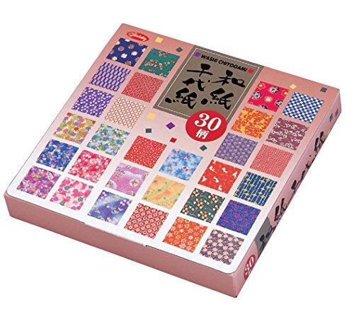 Origami-Papier, gemustertes Washi-Papier, Geschenk-Set (Washi Chiyogami), 30 verschiedene Muster, 5 Blatt pro Muster, insgesamt 150 Blatt, 15 cm x 15 cm von Aitoh