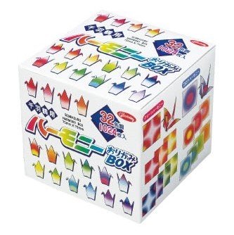 Generic Origami-Papier - Fancy Origami-Papier Set - Senbazuru (1000 Kraniche) - Harmony Box - 4 Fancy Muster - 8 Farbkombinationen - 32 Blätter pro Kombination - 1024 Blatt - 7,5cm x 7,5cm von Generic