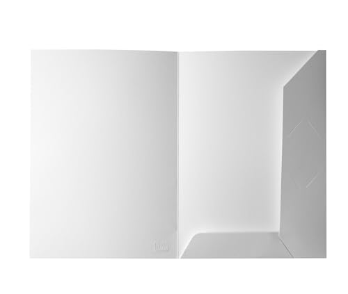 Präsentationsmappe DIN-A4 in weiß 10 Stück. Original BIGO. Vielseitig einsetzbar für Ihre Angebote, Exposés, Projekte oder Geschäftsberichte. Dokumentenmappen Angebotsmappen Pappmappen von BIGO