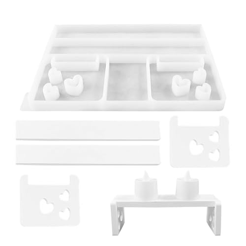 Ornament-Formen aus Kunstharz, Silikonformen – Bank einzigartige Stuhldekoration, multifunktionale Silikonform für Bank, dekorative Gipsform aus Silikon für Weihnachten, Seife hergestellt von Generic