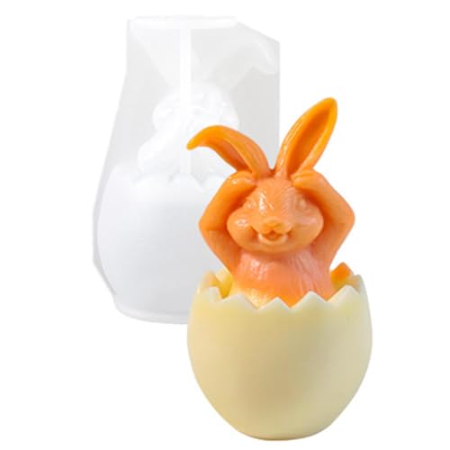 -Gussformen, Kaninchen-Silikonform, Osterei- -Kerzenform, Osterhasen-Form, leichte Kerzenherstellungsform, Epoxidharz-Kerzenformen von Generic