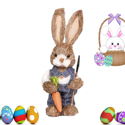 Osterdeko Hase, stehende Hase Figur | 32 cm niedliche Frühlingshasen Statue Tisch-Mittelstück - Ostern Cartoon Tier für , t Osterdeko Hase, stehende Hase Figur | 32 cm niedliche Frühlingshasen Statue Tisch-Mittelstück - Ostern Cartoon Tier für , t von Generic
